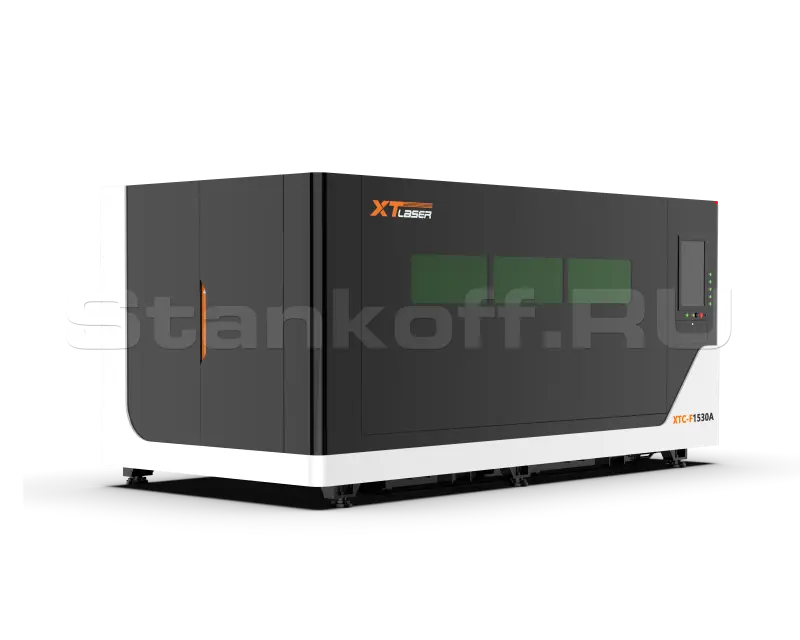 Оптоволоконный лазерный станок в защитной кабине XTC-1530A/4000 IPG