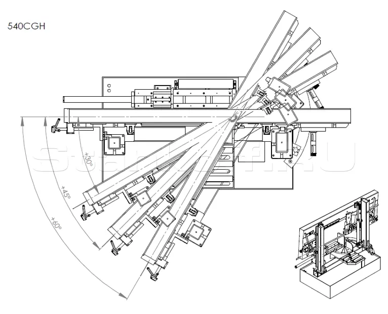 Ленточнопильный станок Beka-Mak BMSY 540 CGH