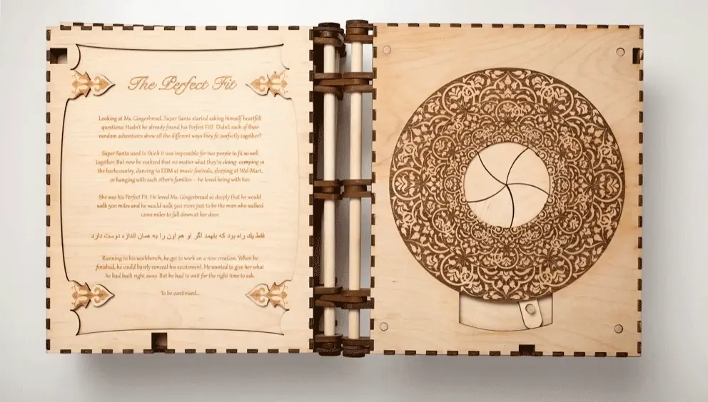 Книга с головоломками — классный DIY проект для лазерного станка