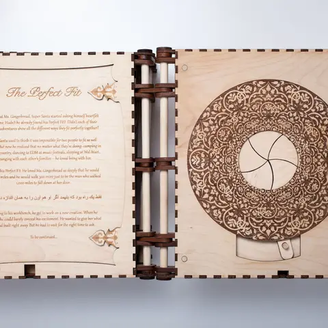Книга с головоломками — классный DIY проект для лазерного станка