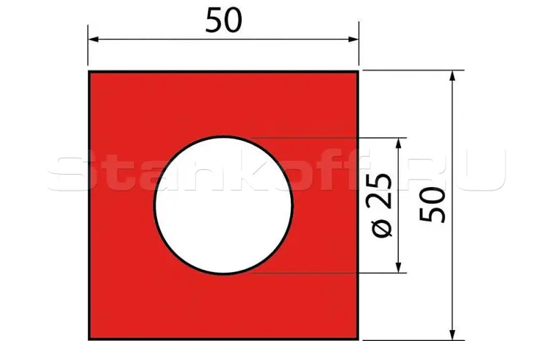 Полиуретановая вставка GM 50x50x25.415