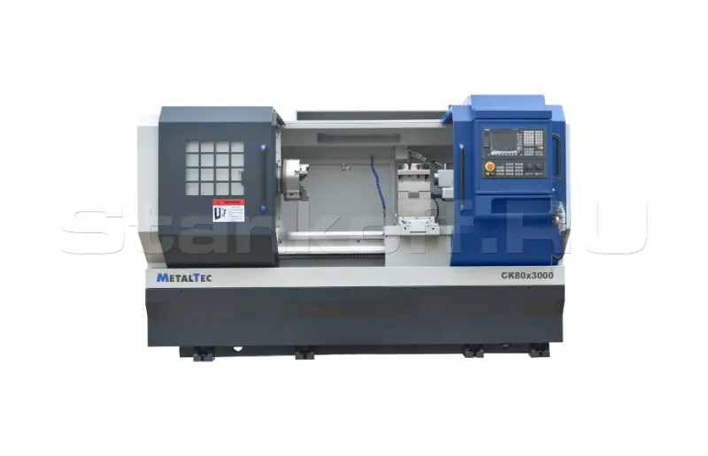 Токарный станок c ЧПУ с прямой станиной MetalTec CK 80x3000