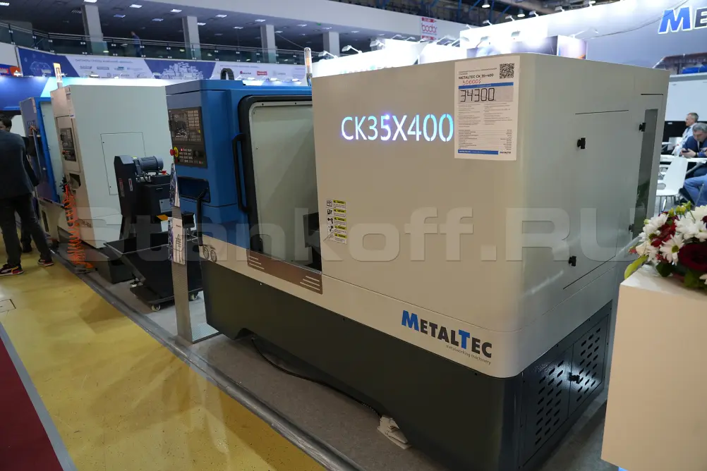 Токарный станок c ЧПУ с горизонтальной станиной MetalTec CK 35x400