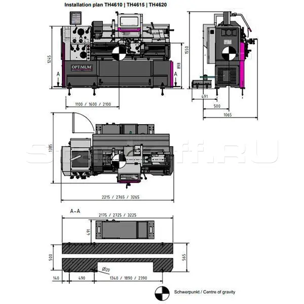 Токарно-винторезный станок TH4620D