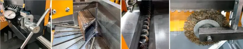 Полуавтоматический ленточнопильный станок с поворотной пильной рамой KMY DG 400