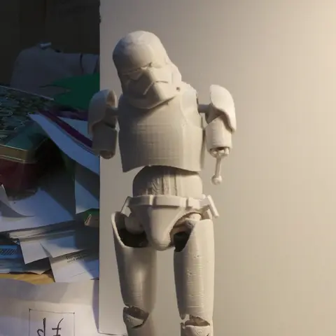 Подвижная фигурка штурмовика из звездных войн на 3D принтере — файлы для печати прилагаются!