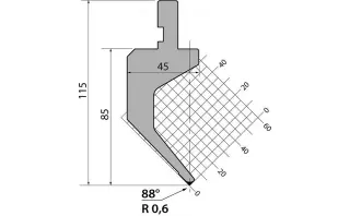 Пуансоны R1 классические серии P.115.88.R06