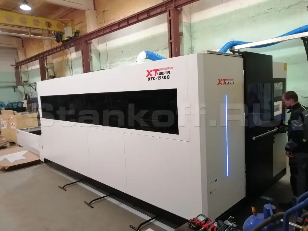 Пусконаладка оптоволоконного лазерного станка XTC-1530G/6000 IPG в Пензе