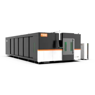 Оптоволоконный лазер в кабине с труборезом и сменным столом XTC-1560GT/6000 Raycus — фото 2