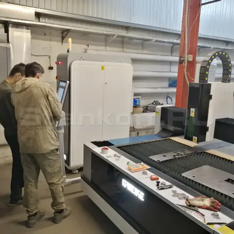Пусконаладка оптоволоконного лазерного станка для резки металла LF3015LN/1500 IPG в Красноярске