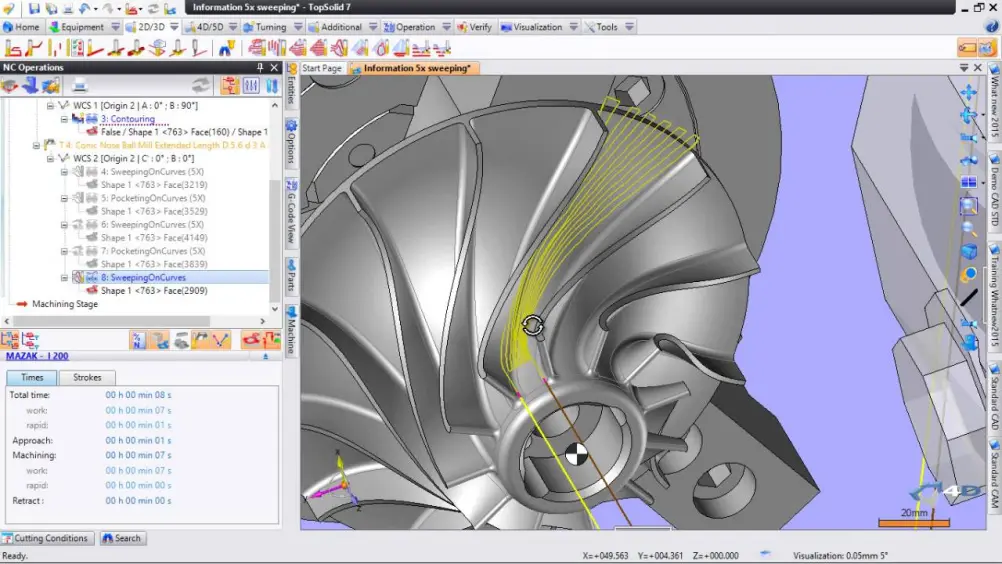 Интерфейс системы CAD/CAM 