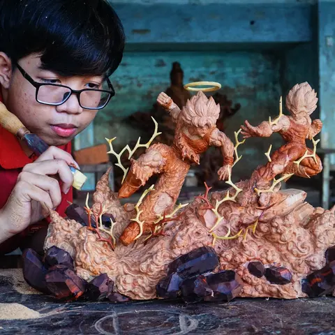 Невероятно искусная резьба по дереву от мастеров из компании DWoodart