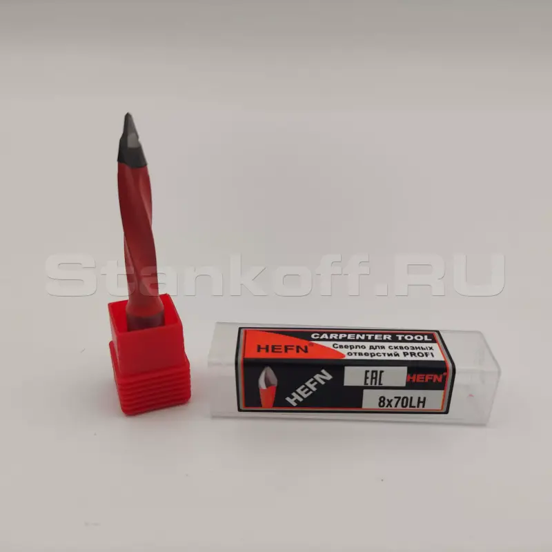Сверло для сквозных отверстий для присадочного станка PROFI HEFN левое D8x70 S10 LH