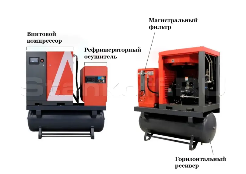 Винтовой маслозаполненный  компрессор CI-30/15