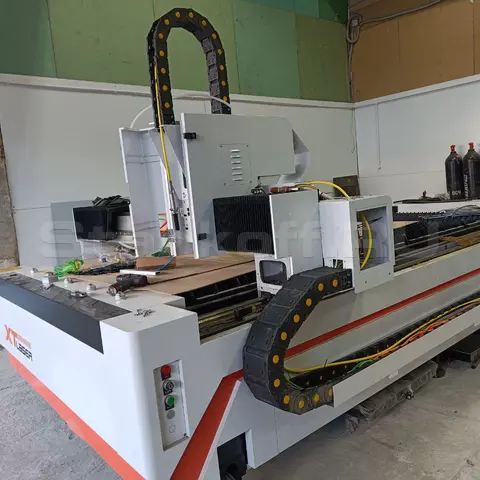 Пусконаладка оптоволоконного станка для резки металла XTC-1530H/3000 Raycus в Москве (август 2023)