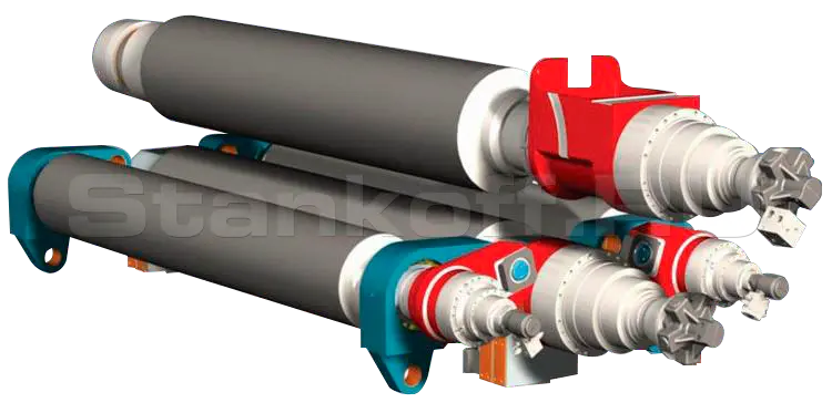 Четырехвалковый листогибочный станок  KRRASS с ЧПУ W12-6x2500