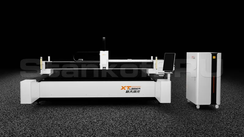 Широкоформатный оптоволоконный лазер для резки металла XTC-30120W/6000 Raycus