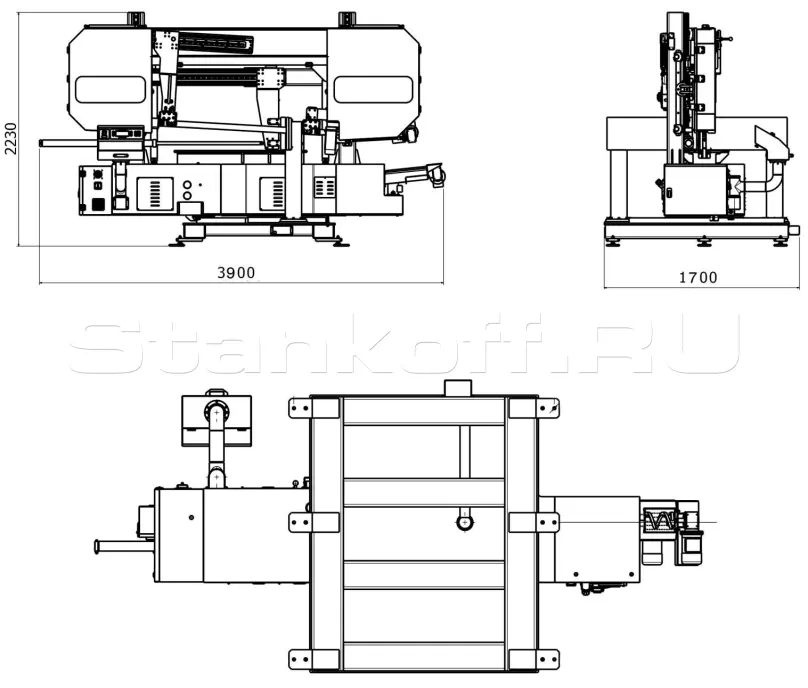 Полуавтоматический ленточнопильный станок KDG 560x1050 DM