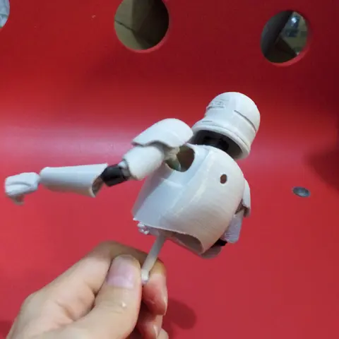 Подвижная фигурка штурмовика из звездных войн на 3D принтере — файлы для печати прилагаются!