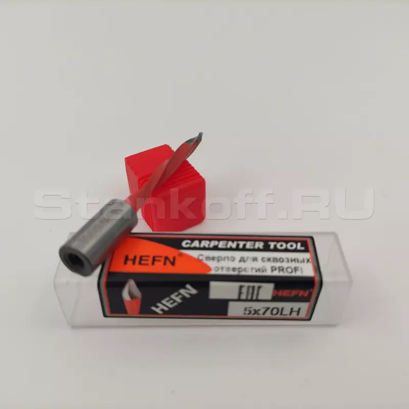 Сверло для сквозных отверстий для присадочного станка PROFI HEFN левое D5x70 S10 LH
