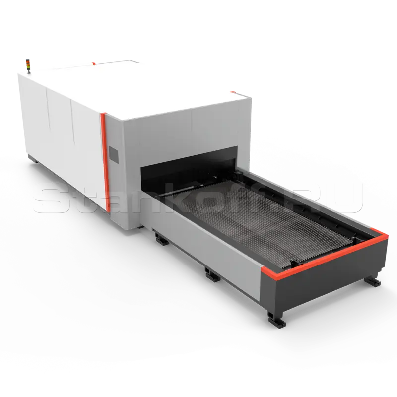 Оптоволоконный лазерный станок со сменным столом HGTECH SMART-3015 PRO/3000 Raycus