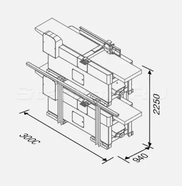 Фуговальный станок SICAR RAPID 520L