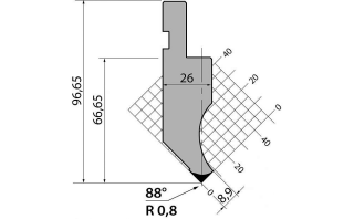 Пуансон P.97.88.R08.805s