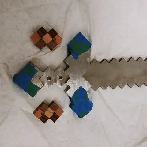 Нож для писем в стиле меча из игры Minecraft