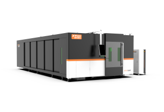 Оптоволоконный лазер в кабине с труборезом и сменным столом XTC-2060GT/6000 Raycus