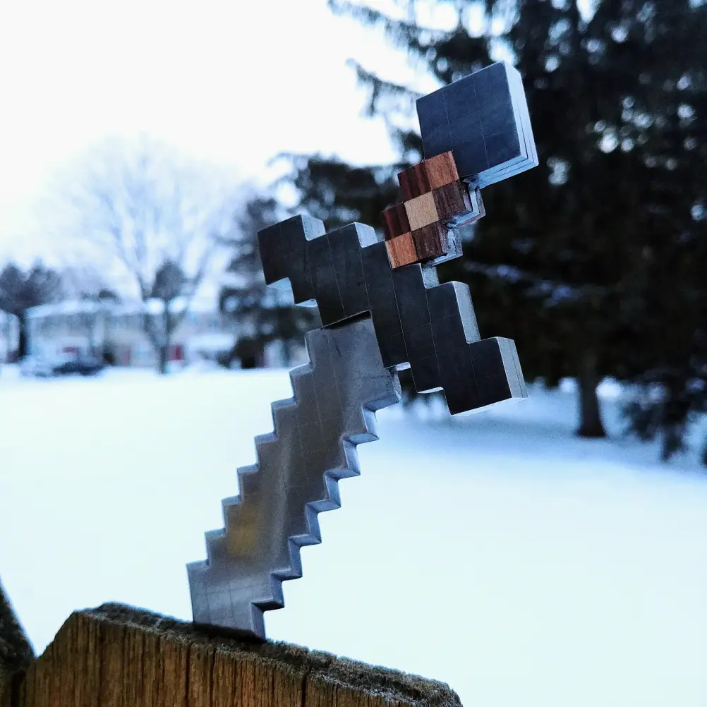 Нож для писем в стиле меча из игры Minecraft
