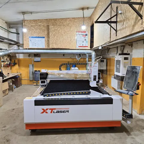 Пусконаладка оптоволоконного лазерного станка для резки металла XTC-1530H/2000 Raycus в Омске