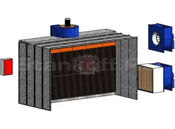 Покрасочная кабина с сухой фильтрацией CDC-3000