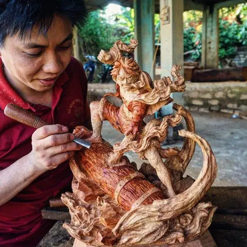 Невероятно искусная резьба по дереву от мастеров из компании DWoodart