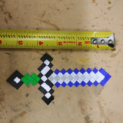 Нож для писем в стиле меча из игры Minecraft