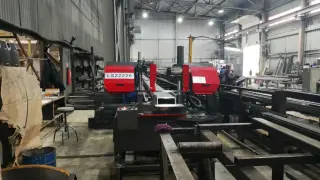 Полуавтоматический ленточнопильный станок  с поворотной рамой MetMachine LSZ2226 — фото 5