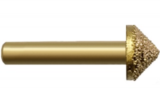 Фреза алмазная V образная шлифовальная DJTOL DMV612120 вакуумная пайка