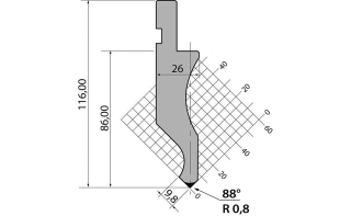 Пуансон D.116.88.R08.805s