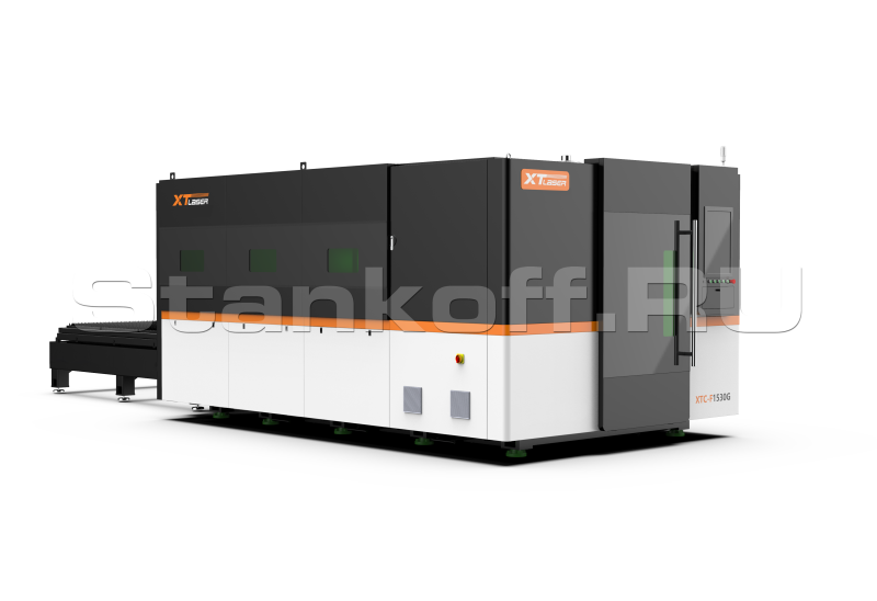 Оптоволоконный лазерный станок в защитной кабине XTC-1530G/1500 IPG