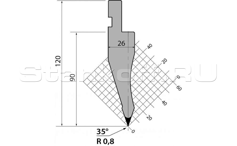 Пуансон P.120.35.R08.805s