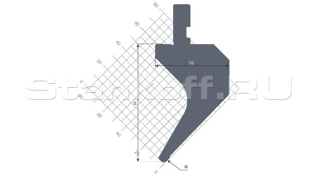 Пуансон гибочный STP 462 88 R0.2 835 s