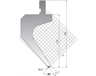 Пуансон для листогиба P.145.85.R08