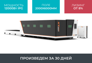 Высокомощный оптоволоконный лазерный станок в защитной кабине XTC-2060GP/12000 IPG