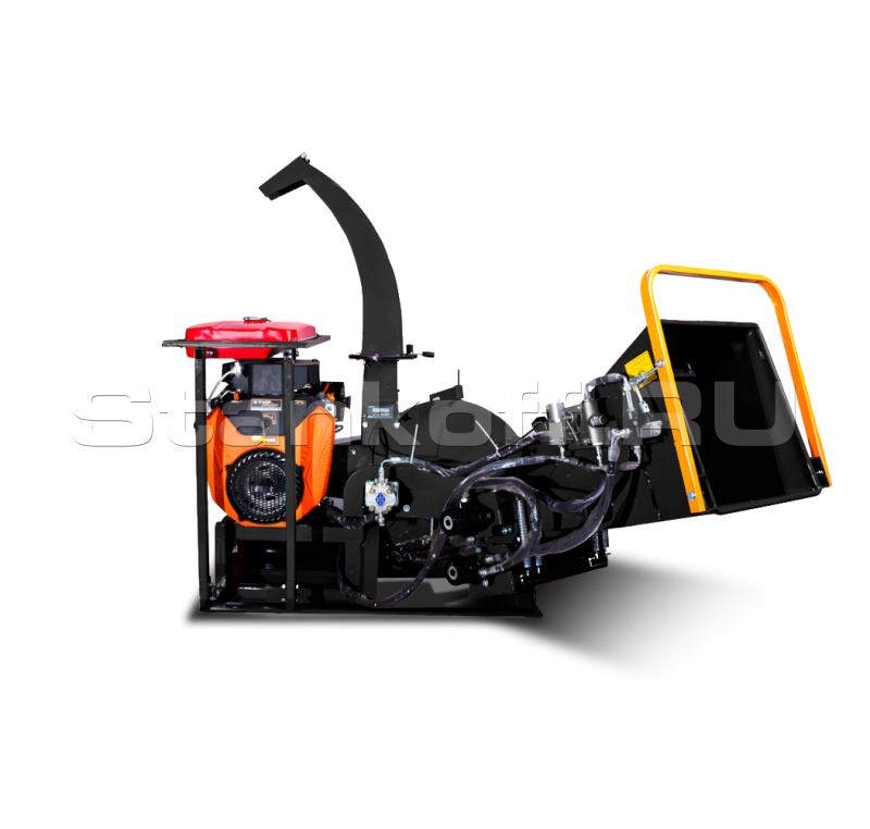 Бензиновый измельчитель древесины с гидравлической подачей BX-37B