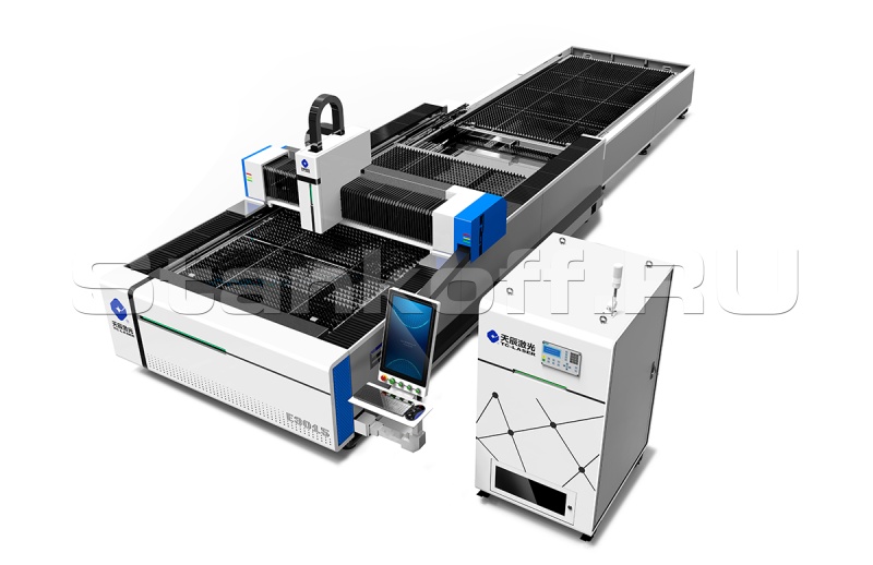 Оптоволоконный лазерный резак по металлу со сменным столом TC-E6020/6000 IPG