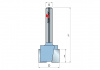 Фреза пазовая для петель Z=2 D=12,7x12,7 S=8 TIDEWAY LC01040808