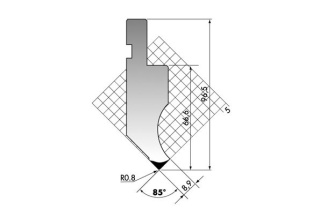 Пуансон для листогиба P.97-85-R08/F