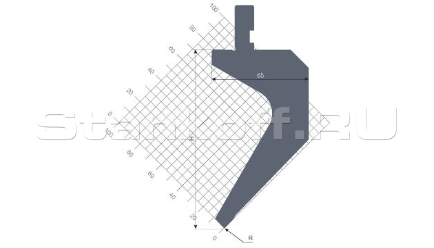 Пуансон гибочный STP 047 88 R0.8 835 s