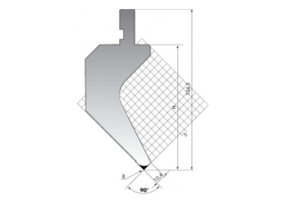 Пуансон PK.135-90-R08/C