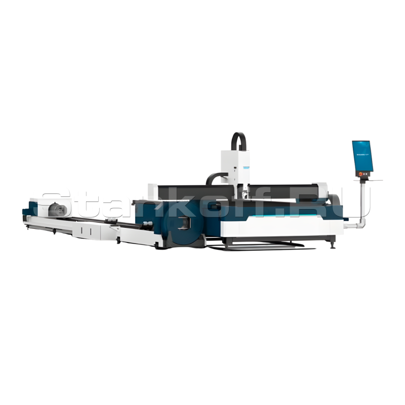 Оптоволоконный лазерный станок для резки листового металла и труб SF6015C/6000 Raycus
