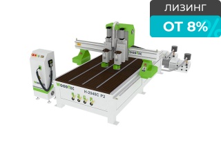 Фрезерно-гравировальный многошпиндельный станок с ЧПУ WoodTec H 2040C P2